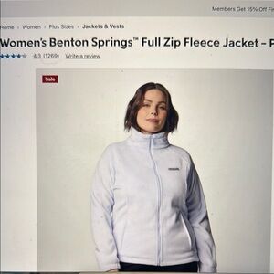 Women's Columbia Lavender Fleece Jacket